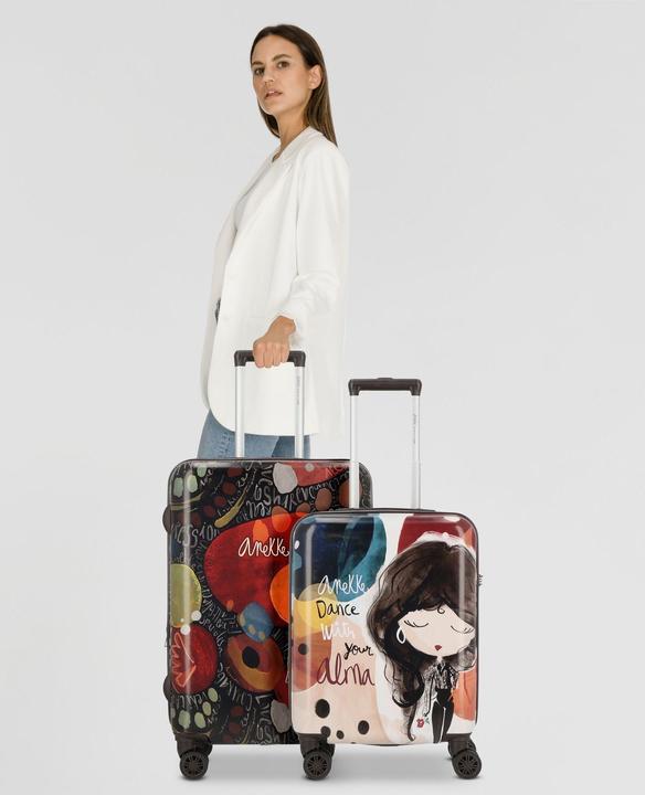 Immagine prodotto Anekke Viaje 4 Rollen Kofferset 2-teilig mit Dehnfalte (91 l, L (90 - 115l))