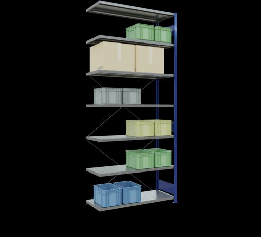 Actual product image Schulte Lagertechnik MULTIplus250 boltless bay system with cross brace