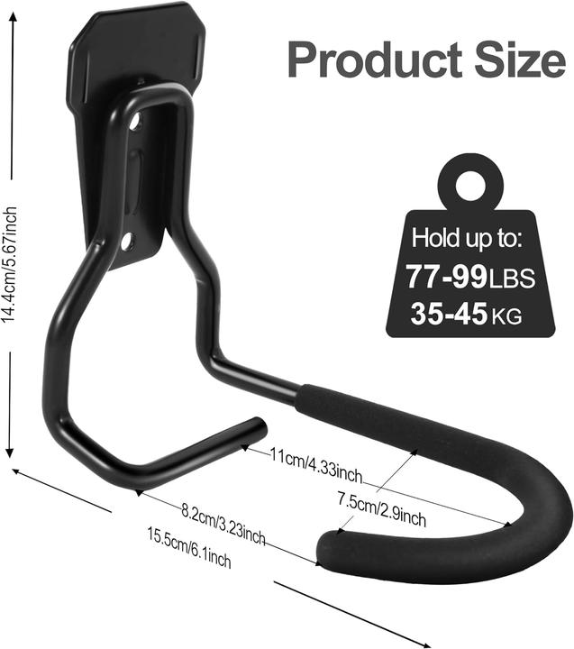 Image du produit Sinoer Lot de 4 crochets pour vélos