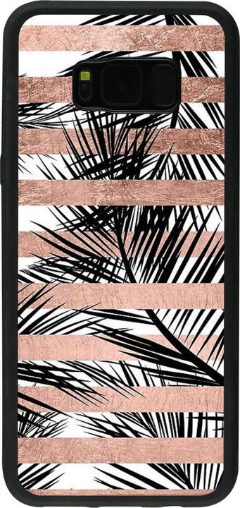 Immagine prodotto PhoneLook Coque Silicone rigide noir Palme a strisce d'oro (Samsung Galaxy S8+)