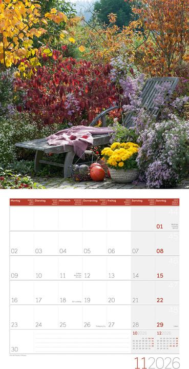 Image du produit In meinem Garten Kalender 2026 - 30x30 (30 x 30 cm, Couverture rigide, Allemand, Français, Anglais, Italien)