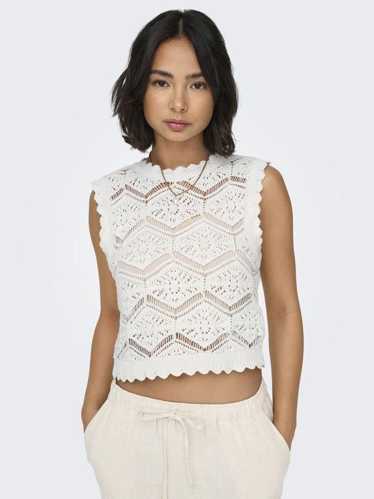 Image du produit Only Coupe normale Col rond Top tricoté (XS)