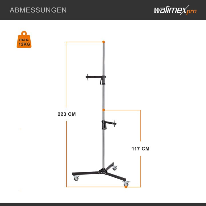 Image du produit Walimex pro Par trépied roulant (223 cm, 12 kg)