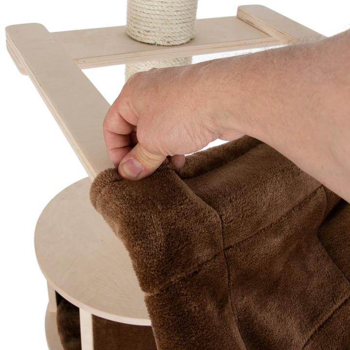Produktbild GeoP Katzenbaum Deckenspanner Natural Paradise XL (Dunkelbraun)
