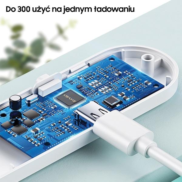 Produktbild Usams Lampa dezynfekująca mini UV-C ręczna sterylizator biały/white ZB159XDD01 (US-ZB159)