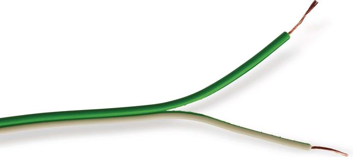 Actual product image Eneroid Twin stranded wire, 2x 0.14 mm², white/green, 10 m (10 m)