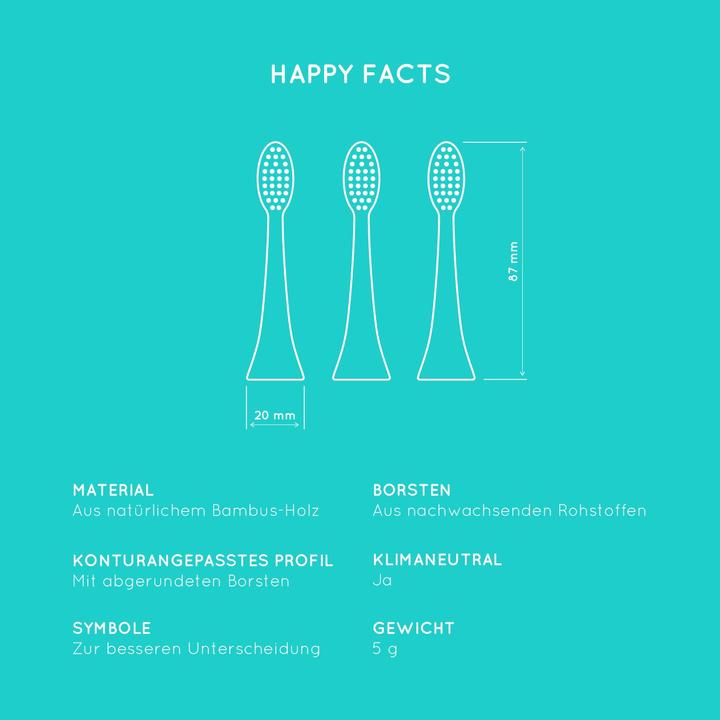 Produktbild happybrush Bambus V3 (3 x)