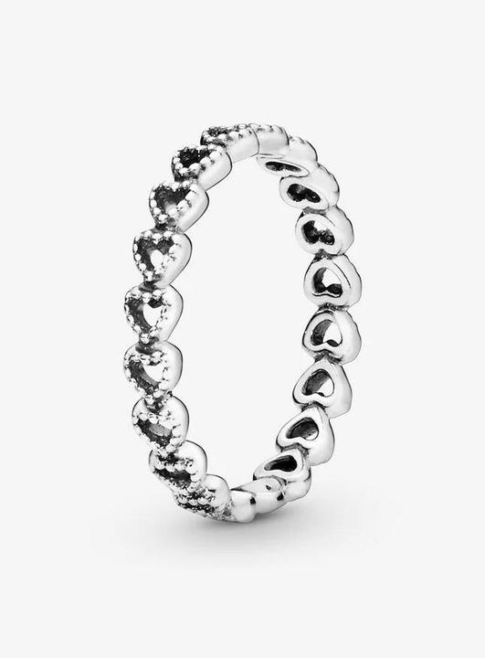 Actual product image Pandora Row Hearts (52, 925 Silver)
