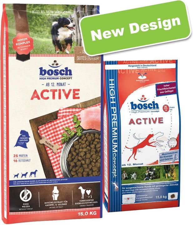 Produktbild Bosch Petfood Active (Adult, 1 Stk., 15000 g)