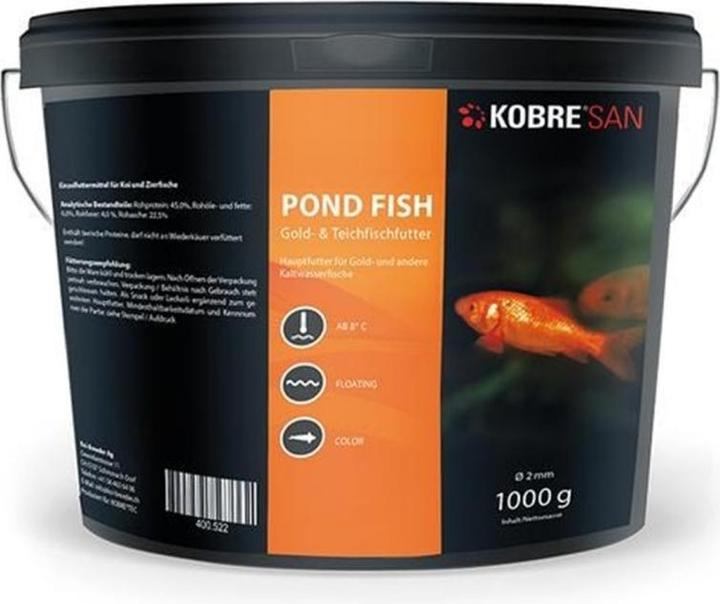 Actual product image Kobre San Pond Fish Gold and Pond Fish Food (Goldfish, 1000 ml)