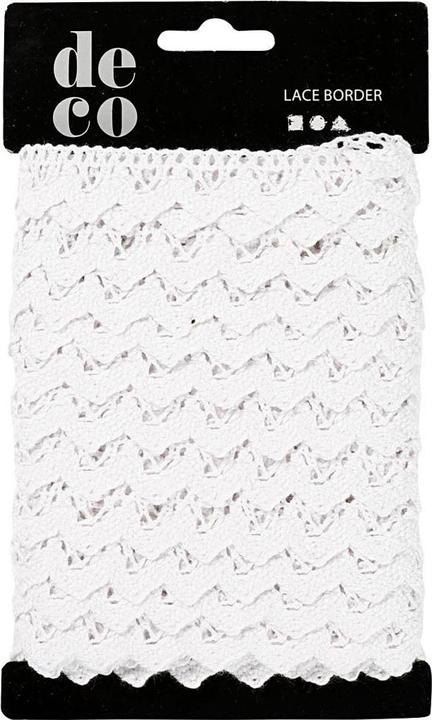 Actual product image Creativ Company Lace ribbon white, 10m