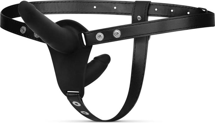 Actual product image Fetish Collection Double-Sided Strap-On Dildo - Black