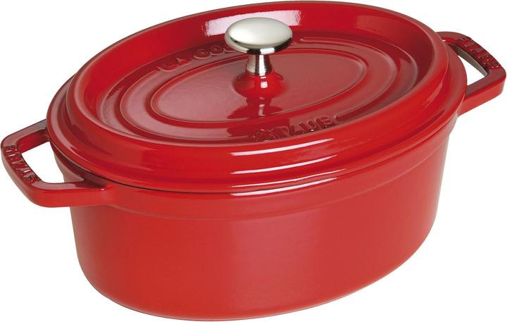 Staub Cocotte (23 cm, Braadpan + kasserol, Gietijzer, Email)