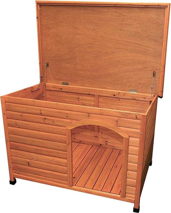 Produktbild Trixie Flachdach-Hundehütte Natura Grösse (Hundehütte)