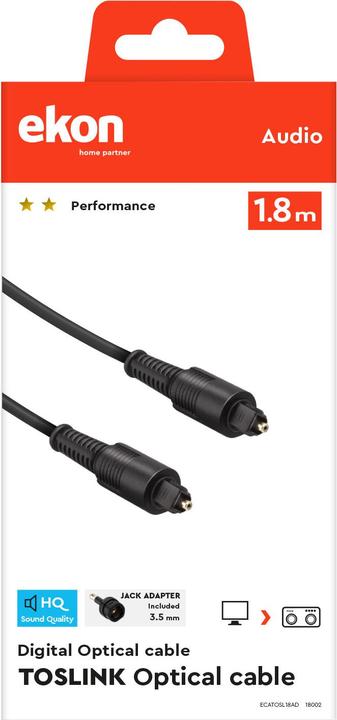 Produktbild Ekon Toslink–Toslink (1.80 m, Optisch)