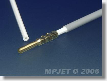 Image du produit MP Jet octagone bowden cable complete m3 4/3mm outer tube + 3/1mm inner tube 1,5 meter with clevis 1stk.