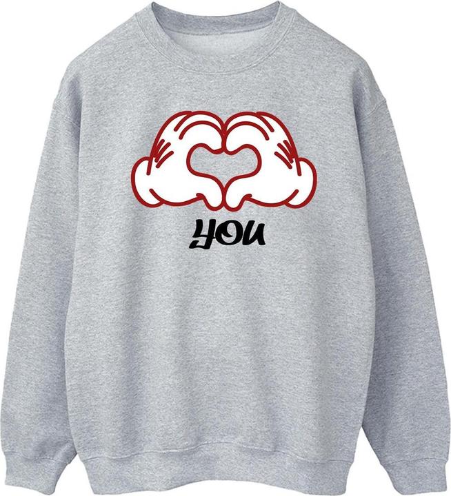 Disney Mickey Mouse Love You Hands Sweatshirt (S)