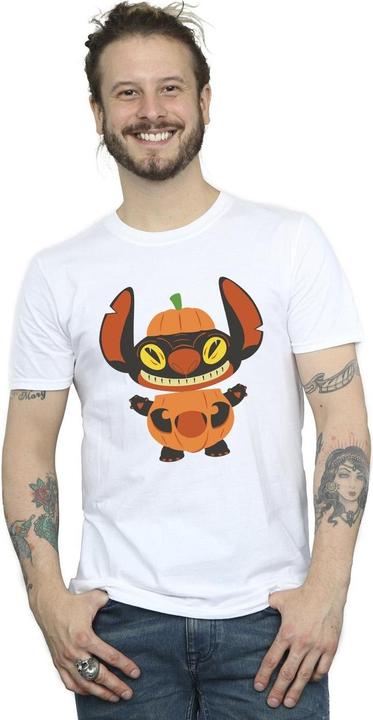 Actual product image Disney Mens Lilo & Stitch Pumpkin Costume T-Shirt (5XL)