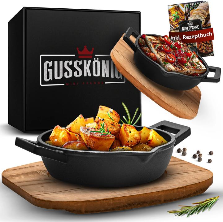 Immagine prodotto Gusskönig Set di mini teglie in ghisa (Ghisa)