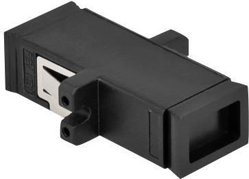 Actual product image Delock Fibre optic coupling MTRJ socket to MTRJ socket black (CAT6, 0.03 m)