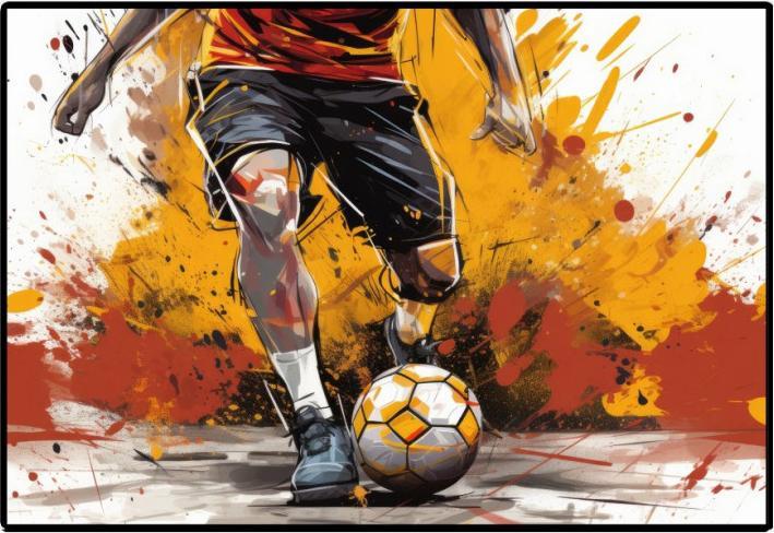 Image du produit Styro Sous-main PP 50x34 Football (50 x 34 cm)