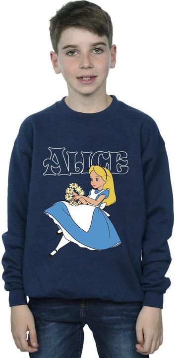 Produktbild Disney Jungen Alice im Wunderland Blumen Sweatshirt (116)