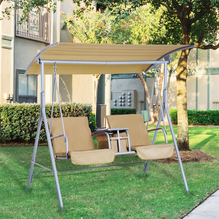 Actual product image Outsunny Garden Swing with Sunroof