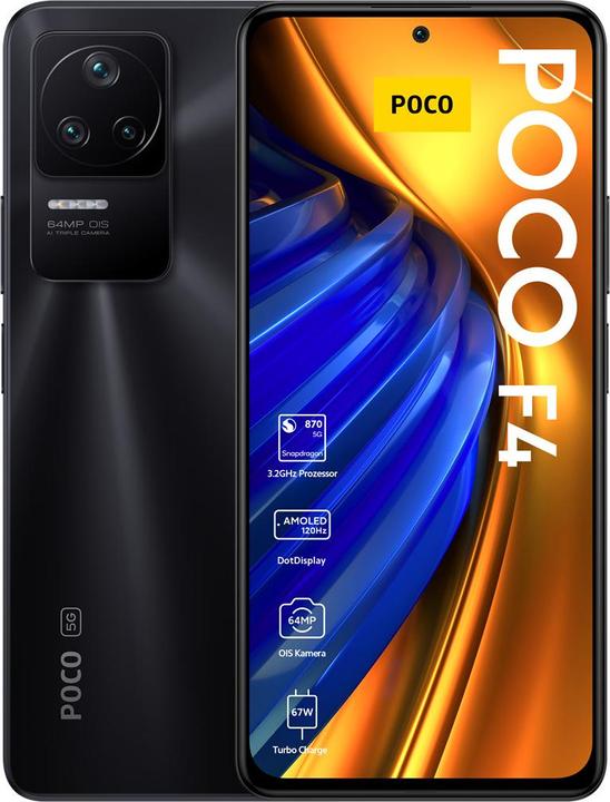 Actual product image Xiaomi Poco F4 (128 GB, Night Black, 6.67", Dual SIM, 64 Mpx, 5G)