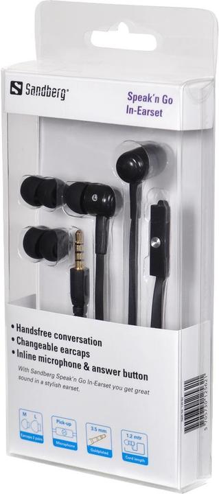 Actual product image Sandberg Speak n Go In-Earset (Cable)