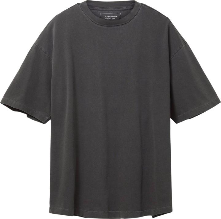 Tom Tailor Shirt Oversized-T-Shirt mit Rundhalsausschnitt aus Baumwolljersey (L)