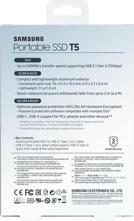Produktbild Samsung Portable T5 (250 GB)