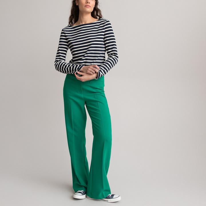 Produktbild La Redoute Collections Langarmshirt mit U-Boot-Ausschnitt und Streifenmuster (L)
