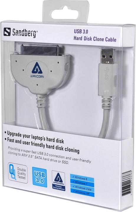Produktbild Sandberg USB 3.0 HDD Clone Cable