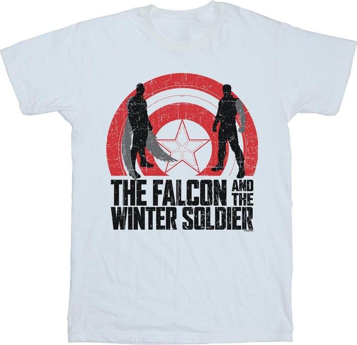 The Falcon And The Winter Soldier Shield Silhouettes TShirt (XL)