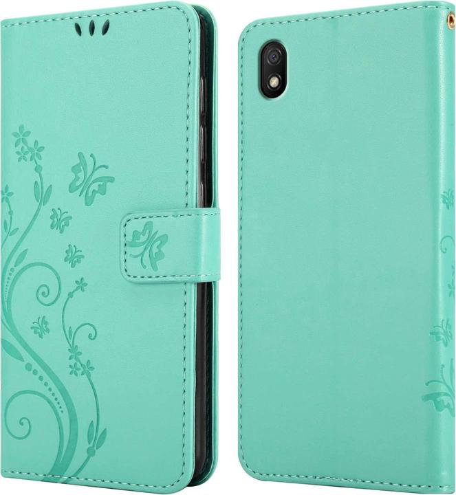 Produktbild Cadorabo Hülle für Xiaomi RedMi 9A / RedMi 9AT mit Blumen Muster (Xiaomi Redmi 9A, Xiaomi Redmi 9AT)