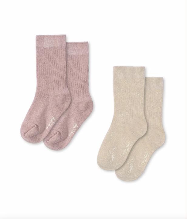 Konges Slojd 2Pack GlitzerSocken Off White (2er Pack, 17 - 18)