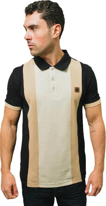 Actual product image Lambretta Mens Vintage Panelled Polo Shirt (S)