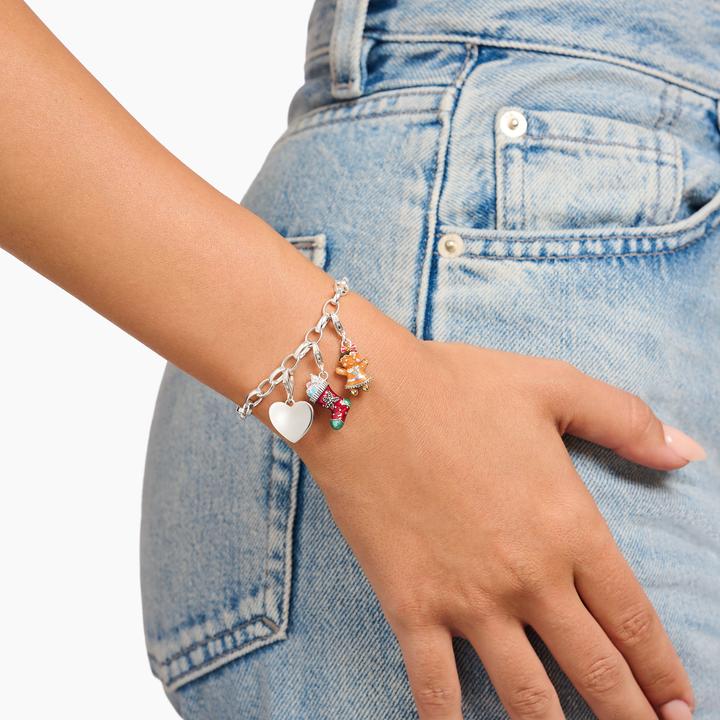 Immagine prodotto Thomas Sabo Ciondolo natalizio con calze d'argento (Smalto, Argento 925)