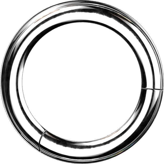 Image du produit Star Piercing Anneau segment pliable argent (sans laiton, Titane G23)