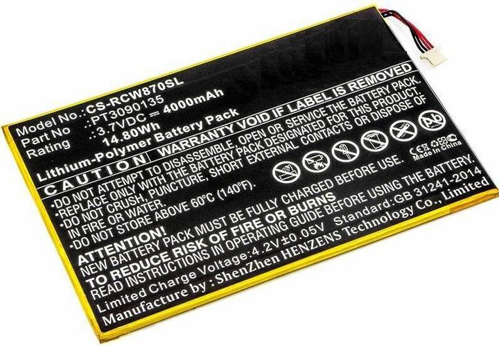 Produktbild CoreParts Battery for RCA Tablet (Akku)