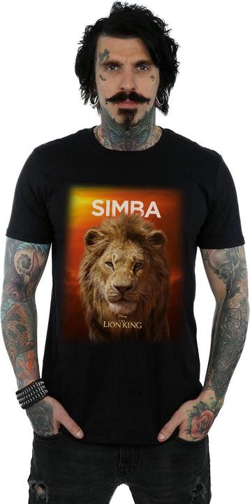 Actual product image Disney Mens The Lion King Movie Adult Simba Poster T-Shirt (S)