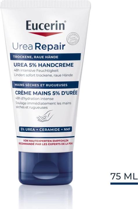 Image du produit Eucerin Crème pour les mains à l'urée réparatrice Urea 5% (75 ml)