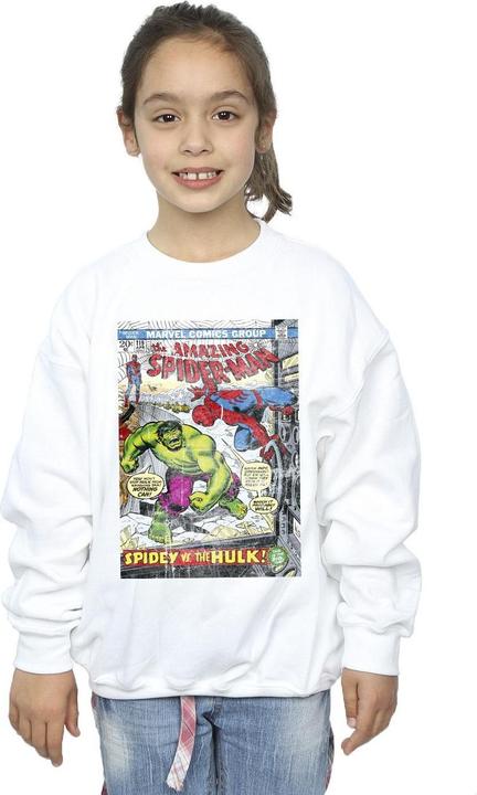 Image du produit - Sweat SPIDER-MAN VS HULK COVER - Fille (152, 158)