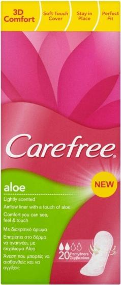 Immagine prodotto Carefree Fodera per mutande normale in cotone Feel Aloe Vera 20 pezzi (20 x, Fodere per mutande)