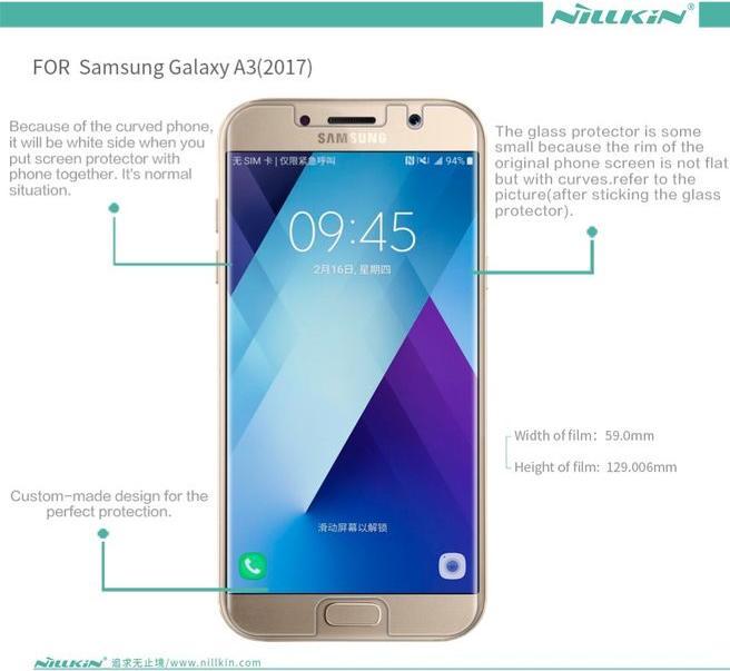 Actual product image Nillkin Matte Series (1 Piece, Samsung Galaxy A3 (2017))