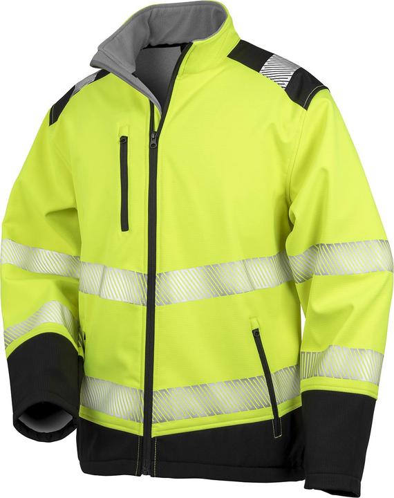 Actual product image Result Unisex Adult Hi-Vis Ripstop Printable Safety Soft Shell Jacket (4XL)