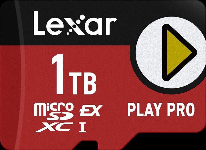 Produktbild Lexar microSD Express 7.1 PLAY Pro 1TB up to R900/W600MB/s Write (104MB/s with UHS-I) (1000 GB, microSD Express, U3, UHS-I)