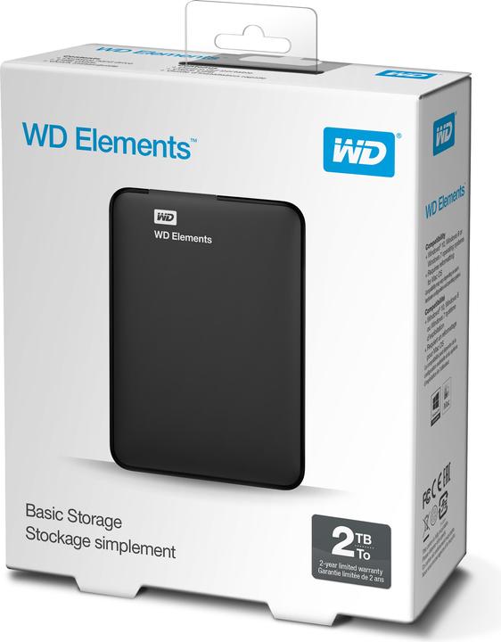 Image du produit WD Elements Portable USB3.0 2TB (2 To)