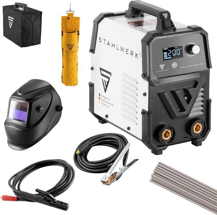 Immagine prodotto Stahlwerk Saldatrice ad elettrodi ARC 200 Synergic Pro completamente attrezzata
