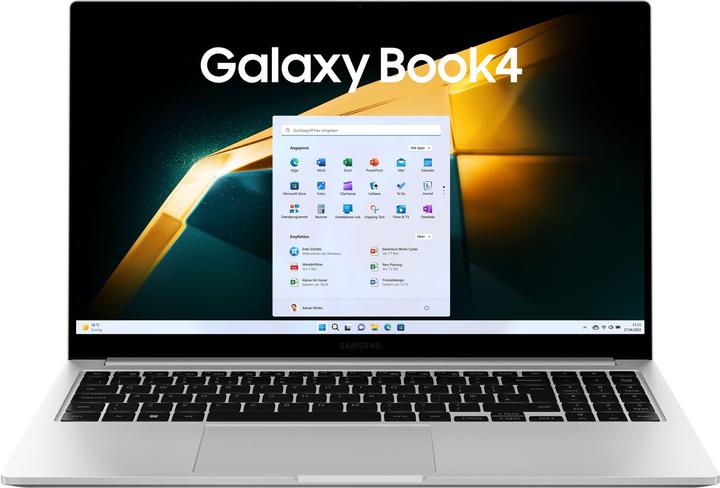 Image du produit Samsung Galaxy Book4 - 15,6 pouces i5-120U 16 Go 512 Go W11H Platinum Silver (15.60", Intel Core 5 120U, 16 Go, 512 Go, DE)